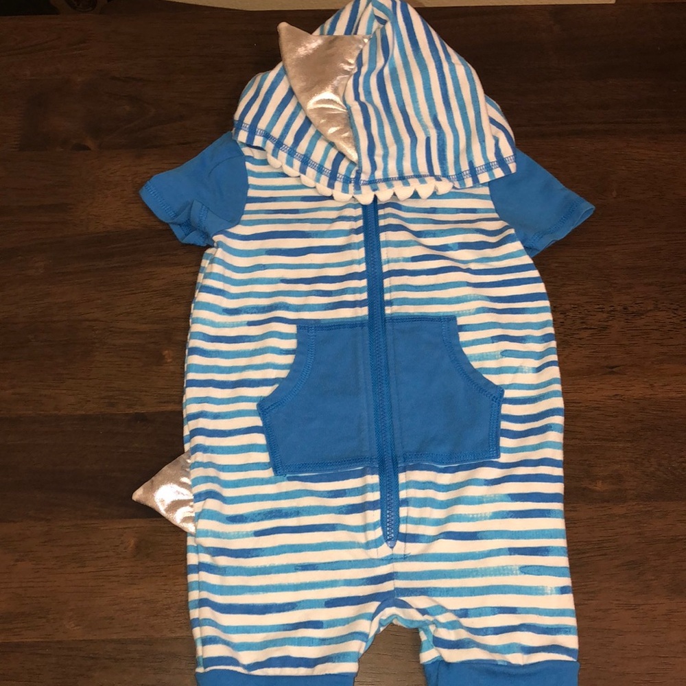 Cat & Jack shark jumpsuit shorts